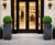 Powder Coated Steel Column - rectangular column planter 0