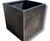 Patina Steel Cube - weathered steel outdoor planter 2