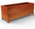 Patina Steel Trough - weathered steel rectangular planter 1