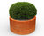 Patina Steel Cylinder - weathered steel cylindrical planter 0