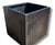 Patina Steel Cylinder - weathered steel cylindrical planter 2