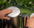 Tumbadoras - brushed steel outdoor drum pair for public play 1