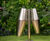 Tumbadoras - brushed steel outdoor drum pair for public play 2