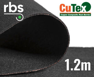 CuTex Root Barrier - copper geotextile sheet for blocking root growth