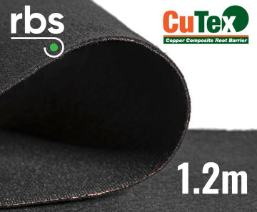 CuTex Root Barrier - copper geotextile sheet for blocking root growth
