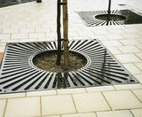 Type 1002 Sunburst square cast iron tree grille - on this page