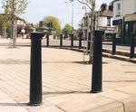 Type 100 Blackburn cast iron bollard - pillar box top