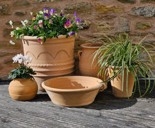 Exara - large Cretan terracotta pot for specimen / mixed planting