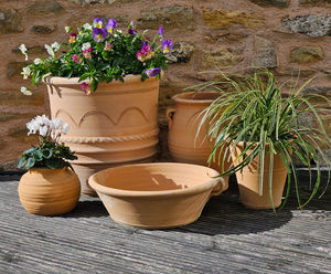 Exara - large Cretan terracotta pot for specimen / mixed planting
