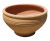 Eri - small terracotta bowl with light ribbing detail for bulbs 1