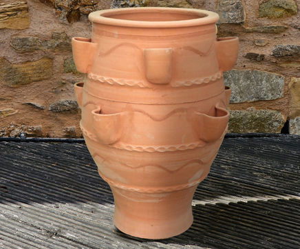 Fraoliera - terracotta feature planter with 10 planting pockets