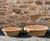 Lekanida - handmade Cretan terracotta bowl planter with handles 1