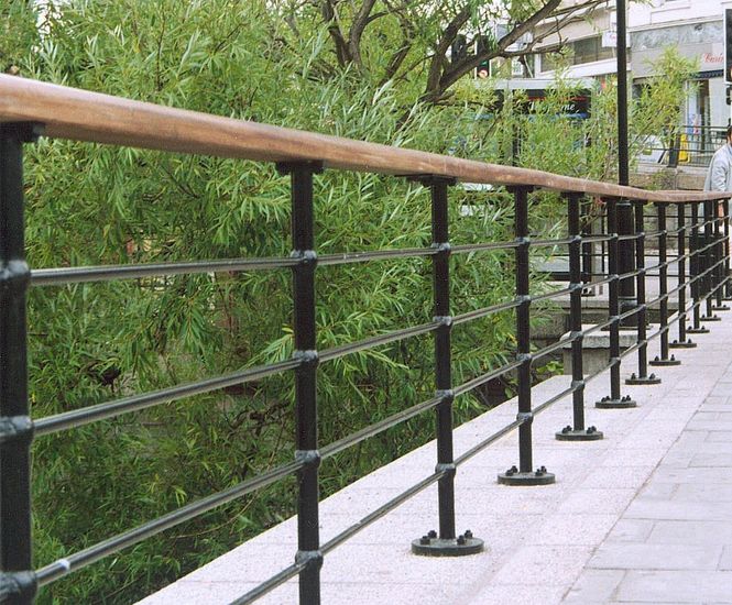 Type 229 Cast iron post and railing