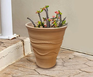 Helios - handmade terracotta outdoor planter for gardens and patios