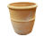 Apli - handmade Cretan terracotta pot with two decorative bands 3