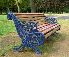Type 581 Arboreal cast iron bench - ornamental outdoor seating