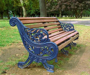 Type 581 Arboreal cast iron bench - ornamental outdoor seating
