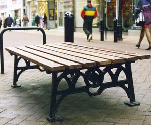 513 Eastgate seat  - double width heritage cast iron bench