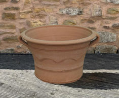 Nikos - handmade Cretan terracotta planter for indoor or outdoor use