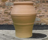 Pithos - large handmade Cretan terracotta planter for outdoor plants - on this page