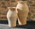 Boukali - elegant tall terrracotta pot with two handles 1