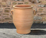 Pitharaki - small handmade Cretan terracotta planter for outdoor use - on this page