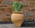 Koronaki - small handmade Cretan terracotta plant pot for outdoor use 0