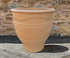 Exaraki Terracotta Pot - handmade cretan clay indoor or outdoor planter
