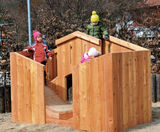Dwarf Castle - wooden playground climbing structure for children - on this page