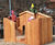 Dwarf Castle - wooden playground climbing structure for children 0