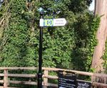 Type 707 Manchester cast iron fingerpost sign