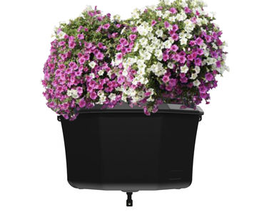 Pagoda Wall Unit - plastic self-watering wall-fixed planter