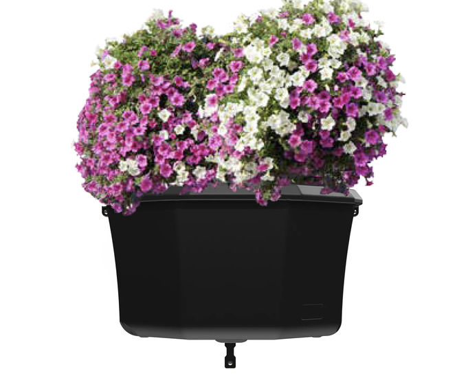Pagoda Wall Unit - plastic self-watering wall-fixed planter