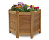 Legacy Octagon Planter - Iroko timber outdoor planter - on this page