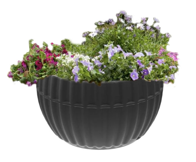 Orbea Compact Floor Planter - recycled plastic self-watering planter