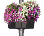 Pagoda Pole Basket - plastic self-watering post mounted planter