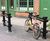 Type 181 Cast iron bollard cycle stand 0