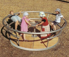 Spinning Playground Equipment - Carousel with seating ring