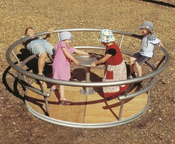 Spinning Playground Equipment - Carousel with seating ring