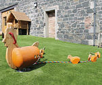 Timberplay Playground Vehicles and Animal Play Sculptures - Chicken Family