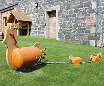Timberplay Playground Vehicles and Animal Play Sculptures - Chicken Family
