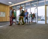 Educational building entrance matting - on this page