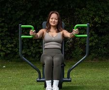 Resistance Chest Press - outdoor pec exercise station
