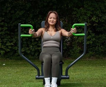 Resistance Chest Press - outdoor pec exercise station