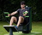 Resistance Seated Row - outdoor seated back and core trainer