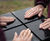Black Granite Tuning Stone - outdoor stone sensory musical play equipment 3