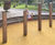 Ball Wall and Goal - larch wood playground ball game wall for schools 1