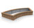 Panel hardwood timber planter system 9