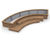 Panel hardwood timber planter system 10