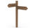 Hardwood timber fingerposts 2